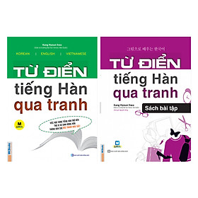 Hình ảnh sách Combo 2 Cuốn: Từ Điển Tiếng Hàn Qua Tranh Và Sách Bài Tập - Từ Điển Tiếng Hàn Qua Tranh (Tặng 45 Cấu Trúc Tiếng Hàn Căn Bản Và Giáo Trình Tiếng Hàn Tổng Hợp) (Học Kèm App: MCBooks Application)