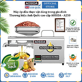 Mua Máy ép dầu thực vật nóng và lạnh dùng trong gia đình thương hiệu Anh Quốc cao cấp AOSIDA A250 - Hàng Chính Hãng