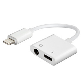 Cáp Chuyển Đổi 2In1 Vừa Cắm Sạc Và Cắm Tai Nghe Chuyển 2 Cổng Lightning - Earldom (PVN559)