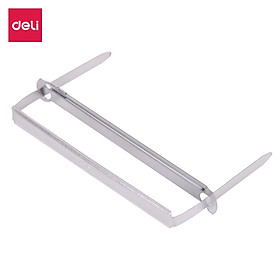 Nẹp Tài Liệu Chân Dài 80Mm Deli - 50 Cái/Hộp - E5549