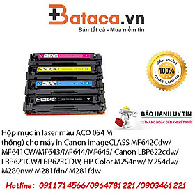 Mua Hộp mực in laser màu đỏ CRG 054M dùng cho máy in HP Color M254nw/ M254dw/ M280nw/ M281fdn/ M281fdw (CF543A - 203A) Canon imageCLASS MF642Cdw/MF641CW/MF643/MF644/MF645/ Canon LBP622cdw/LBP621CW/LBP623CDW - Hàng nhập khẩu