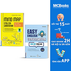 Combo Cẩm Nang Học Tiếng Anh: Mindmap English Grammar - Ngữ Pháp Tiếng Anh Bằng Sơ Đồ Tư Duy + Giao Tiếp Tiếng Anh Thật Dễ Dàng - Easy English Conversation (Tái Bản 2020)