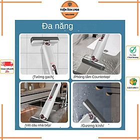 Cây Lau Bàn Bếp Tự Vắt Thông Minh Mini GẤP GỌN 25CM Cây Lau Tự Vắt GẤP GỌN MINI, Bọt Biển Siêu Thấm Hút Đa Năng