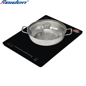 Mua Bếp điện từ 2200W Ladomax HA-662 điều khiển cảm ứng với công nghệ trượt hiện đại  bếp kèm theo nồi lẩu inox - Hàng chính hãng