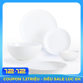 Bộ Đồ Dùng Chén Đĩa Thuỷ Tinh 12 Món Luminarc Diwalli