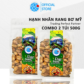 Combo 2 túi 500g Hạt Hạnh Nhân Trading Perfect Partner Rang Bơ nhập khẩu từ Mỹ