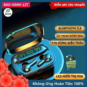 Mua Tai nghe bluetooth không dây phiên bản mới XSmart TWS R3 PREMIUM cho điện thoại  máy tính bảng  có màn hình led  chống ồn - Hàng Chính Hãng