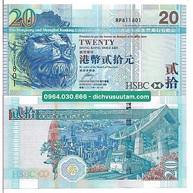 Mua Sưu tầm/biếu tặng/phong thủy 20 đồng HongKong hình ảnh đầu sư tử  trạm tàu điện ngầm  mới 95%
