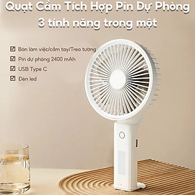 Mua Quạt cầm tay tích điện mini Half Horse  kết hợp gương soi tiện lợi. Hàng chính hãng