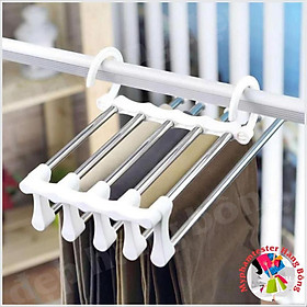 Móc treo quần áo đa năng 5 tầng thông minh, tiết kiệm không gian