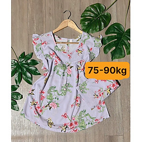[HCM] (75-90kg) Đồ bộ bigsize lửng chất liệu tole - lanh. hoa- gấu - tim - thổ cẩm - thỏ - cún/chó - hoạt hình - ngôi sao - chuột mickey -chấm bi. botolelung1bigsize90kg.