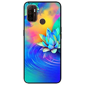 Ốp lưng dành cho oppo a53 - a93 - mẫu sen xanh vàng