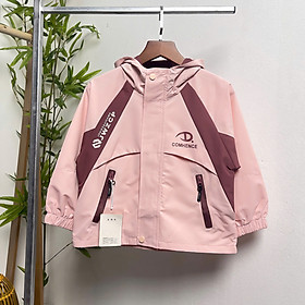 Áo khoác gió cho bé gái 2 lớp 5-12 tuổi chữ COMHEN hàng Quảng Châu dáng thời trang