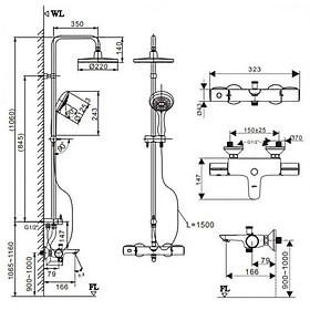 Sen tắm cây nhiệt độ INAX BFV-3415T-7C