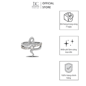 Nhẫn Nữ Danny Jewelry Bạc 925 Biểu Tượng Rắn Đính Đá CZ Xi Rhodium/Vàng Hồng/Vàng 18k N0097