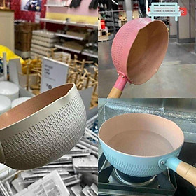Mua chảo chống dính bếp từ sâu lòng mini Vân đá size 18cm dùng cho mọi loại bếp không kèm vung kính