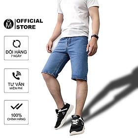 Quần short jean nam MĐ Q391 xanh nhạt