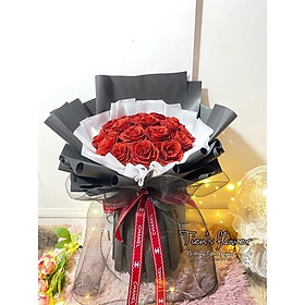 Mua Bó hoa nhũ kim tuyến 19 bông dáng dài kèm túi và thiệp dành tặng sinh nhật  14/2  8/3  20/10  20/11
