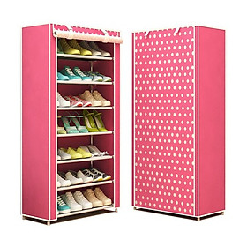 Kệ Đựng Giầy Dép 7 Tầng Họa Tiết Hoa Văn AK8
