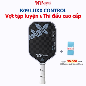 Vợt Kingtek K09 Luxx Control 16mm – Carbon 18K siêu nhám, kiểm soát tốt (Chứng nhận USAPA)