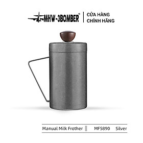 Mua Bình Đánh Sữa Bằng Tay 550ML MHW-3BOMBER | MANUAL MILK FROTHER SILVER