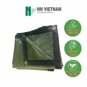 Mua Bạt nhựa PE định lượng 250gsm che nắng  mưa - Bạt được may viền khuy chắc chắn  dễ sử dụng