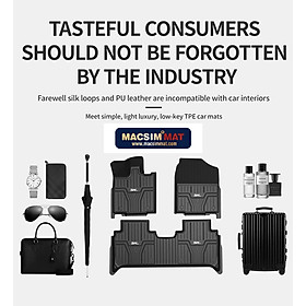Thảm lót sàn xe ô tô HONDA ACCORD 2017-đến nay Nhãn hiệu Macsim 3W chất liệu nhựa TPE đúc khuôn cao cấp - màu đen