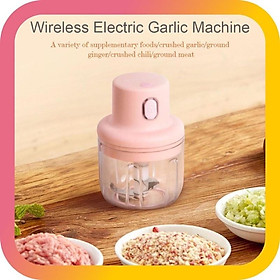 Mua Máy xay mini cầm tay đa năng sạc pin cao cấp xay tỏi ớt  hành  rau củ quả dung tích 250ml