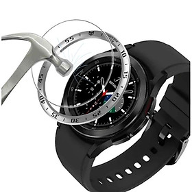 Khung viền bezel (benzen) + kính cường lực 2.5D cho Samsung galaxy watch 4