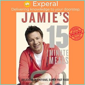 Sách - Jamie's 15-Minute Meals by Jamie Oliver (UK edition, hardcover)