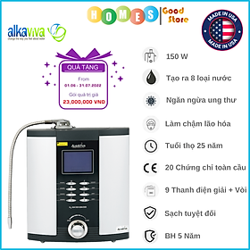 Mua Máy Lọc Nước Điện Giải Ion Kiềm ALKAVIVA DELPHI H2 Thương Hiệu Mỹ Gồm 9 Thanh Điện Giải  Tạo Ra 8 Loại Nước Ion  Giảm Lão Hóa  Ung Thư  Tăng Tuổi Thọ - Hàng Chính Hãng