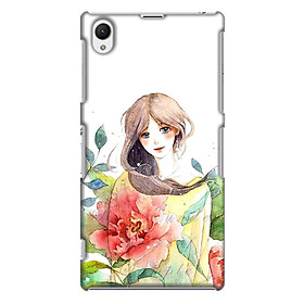 Ốp Lưng Dành Cho Điện Thoại Sony Xperia Z1 Cô Gái Hoa Hồng