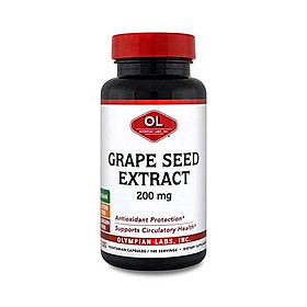 Thực phẩm chức năng hỗ trợ chống lão hóa, bảo vệ tim mạch GNC Grape Seed Extract 300mg 100 viên
