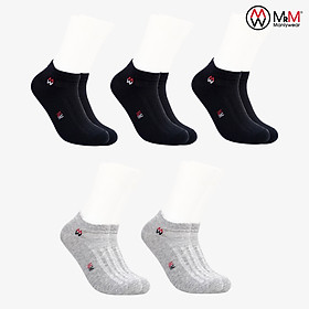 Hình ảnh Combo 5 Đôi  Cổ Ngắn Mix Màu Cotton Thương Hiệu MRM Manlywear