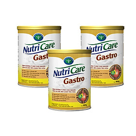 Sữa bột Nutricare Gastro dinh dưỡng y học cho người viêm dạ dày, rối loạn tiêu hoá 3 Hộp (900g) 