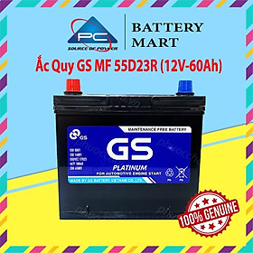 Bình Ắc Quy 12V-60Ah, Ắc Quy Ô Tô GS MF 55D23L/R