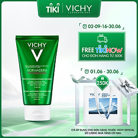 Sữa Rửa Mặt Tạo Bọt Từ Đất Sét Và Đá Khoáng Núi Lửa Giúp Làm Sạch Và Kiểm Soát Dầu Hiệu Quả Vichy Normaderm Phytosolution Vocanic Mattifying Cleansing Cream 125ml