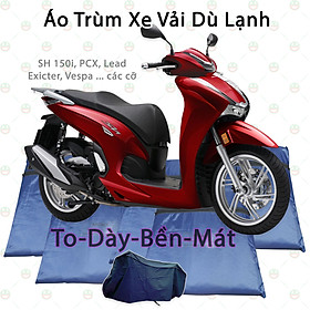 [Loại To - Tốt] Áo Bạt Phủ Trùm Xe Máy Cỡ Lớn KhoNCC Hàng Chính Hãng - To Dày Bền Mát - Dòng Xe Vario, Exciter, SH Mode các loại - KQL-C3-VRO (Nhiều Màu)