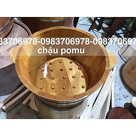 Chậu gỗ ngâm chân (gỗ pomu cao cấp)chậu đẹp loại 1(xưởng làm theo kt yêu cầu)