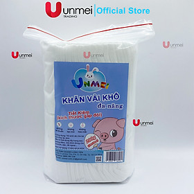 Khăn Khô, Khăn Vải Khô Đa Năng Unmei 200g, Dạng Du Lịch Đễ Đêm Đi - An Toàn Cho Trẻ Sơ Sinh, Kích Thước Gấp Đôi, Tiện Ích Vượt Trội Khi Sử Dụng (Kích Thước 19cmx19cm)