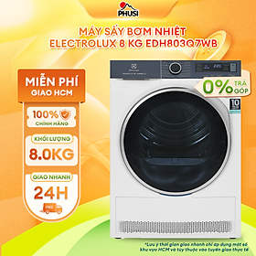 Mua Máy Sấy Bơm Nhiệt Electrolux Heat Pump UltimateCare 700 EDH803Q7WB 8kg - Sấy khô nhanh chóng  tiết kiệm điện năng  Hàng chính hãng 