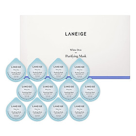 Mặt Nạ Đất Sét Dưỡng Trắng Da Laneige White Dew Purifying Mask (5g x 12 Cái)