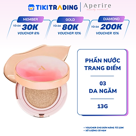 Cushion Chống Nắng Che Phủ Hoàn Hảo Aperire Day Dream Cover Cushion SPF50+/PA++++ 13g Màu 03 Tan Beige