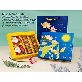 Hộp Bánh Trung Thu Đại Phát - Lễ Hộp Sen Hồng 388 - Chay