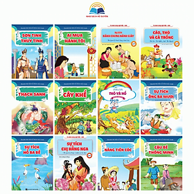 Sách - Tranh truyện cổ tích thiếu nhi chọn lọc song ngữ Việt Anh set 20 quyển