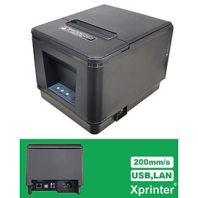 Máy in hóa đơn, máy in nhiệt Xprinter A260H - Cổng kết nối USB + LAN - hàng chính hãng