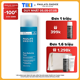 Hình ảnh Nước Hoa Hồng Cân Bằng Và Điều Chỉnh Lỗ Chân Lông Paula's Choice Skin Balancing Pore Reducing Toner (190ml)