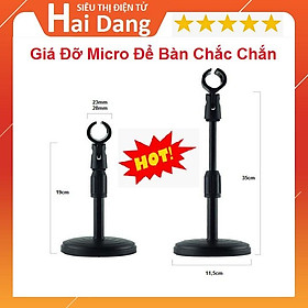 Mua Giá Đỡ Micro Để Bàn  Giá Mic Thu Gọn - Điều Chỉnh Cao Thấp - Micro Cổ Xoay 360 Độ Tiện Lợi