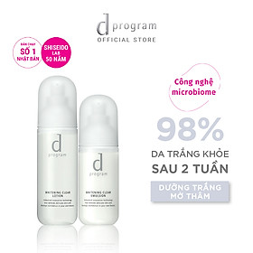 Bộ Đôi Dưỡng Sáng Cho Da Nhạy Cảm dProgram Whitening Clear Nước Cân Bằng