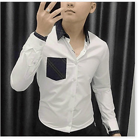 Áo sơ mi vải lụa 3D không nhăn nam